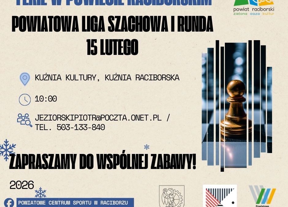 I Runda Powiatowej Ligi Szachowej